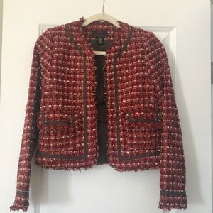 🔸Cropped Tweed Blazer